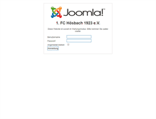 Tablet Screenshot of fc-hoesbach.de